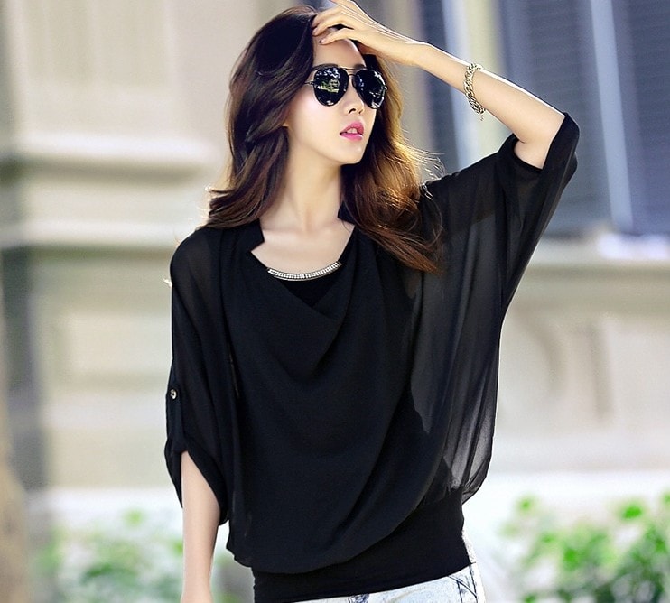 Set Blouse ET307 Black