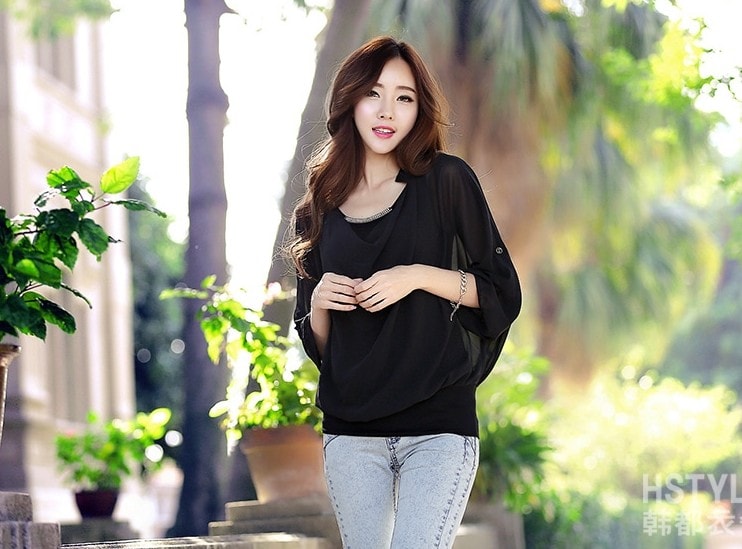 Set Blouse ET307 Black