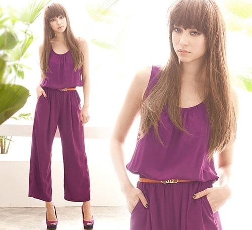 Jumpsuit ET334 Purple