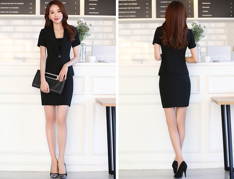 Premium Formal Dress Set Import ET360 Black