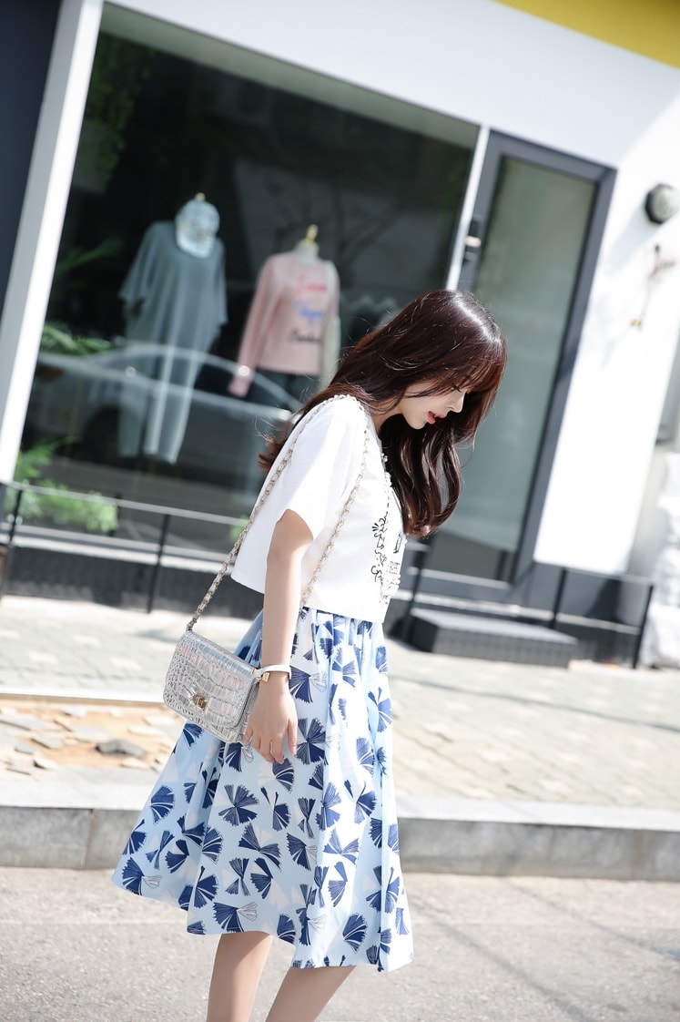 Set Maxi Long Dress Import ET367 Blue