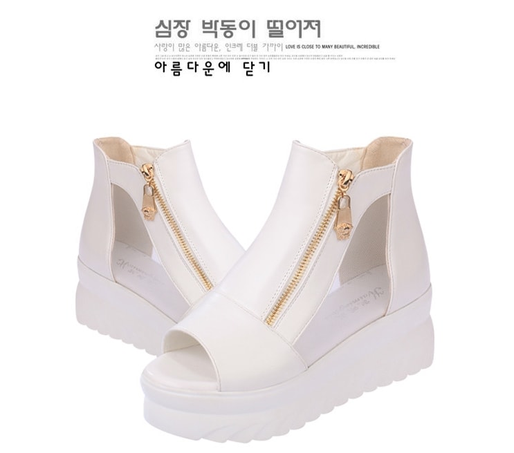 White Korean Wedges Import