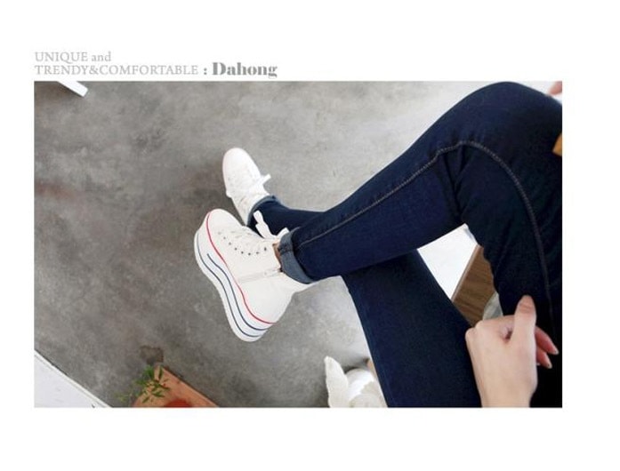 White Korean Students Shoes