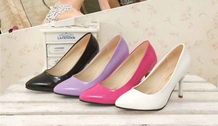 White Korean High Heel Shoes