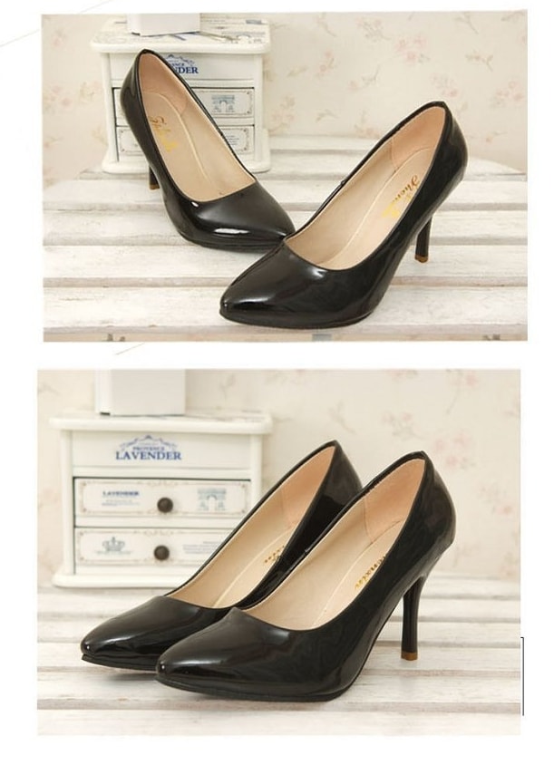 Black Korea High Heel Shoes