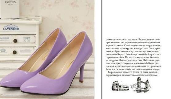 Violet korean High Heel Shoes