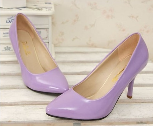 Violet korean High Heel Shoes