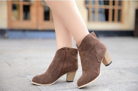 Brown Casual Martin Boots Import