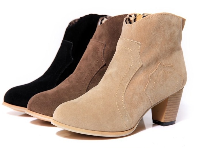 Beige Casual Martin Boots Import