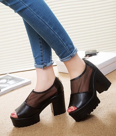 Black Korean High Heel Import