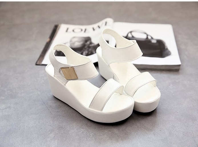 White Korean Wedges Import