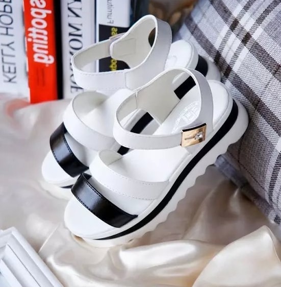 White Korean Wedges Import