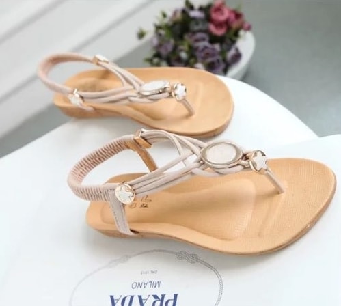 White Bohemian Sandal korea Import