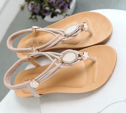 White Bohemian Sandal korea Import