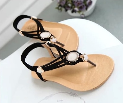 Black Bohemian Sandal korea Import