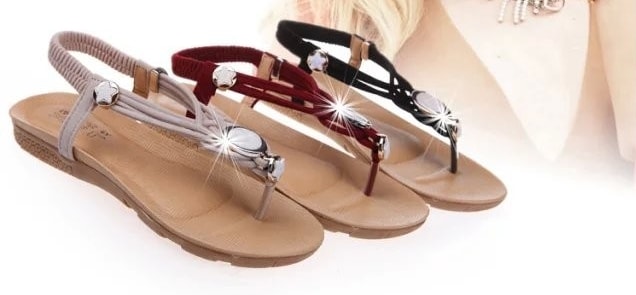 Black Bohemian Sandal korea Import