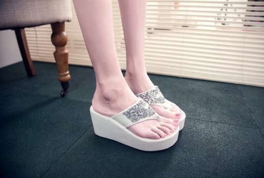 White Korean Sandal Import