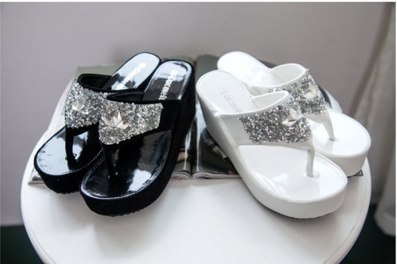 White Korean Sandal Import