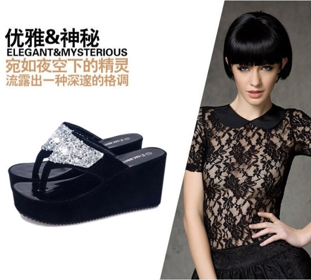 Black Korean Sandal Import