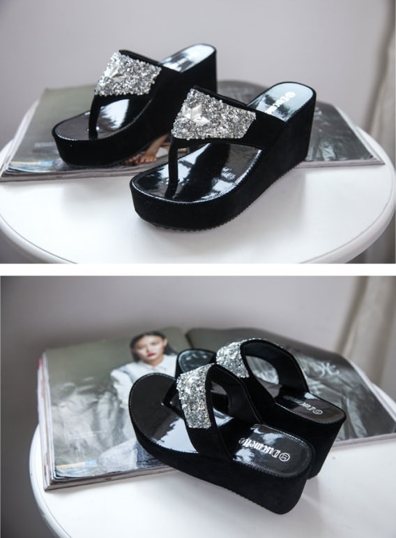 Black Korean Sandal Import