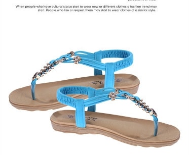 Blue Bohemian Sandal Import