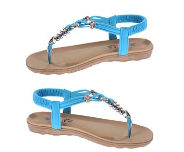 Blue Bohemian Sandal Import