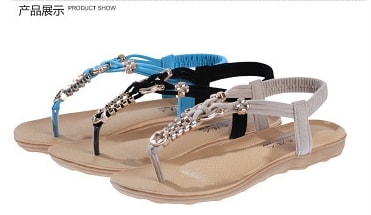 Blue Bohemian Sandal Import