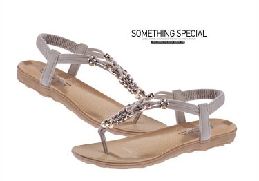 Beige Bohemian Sandal Import