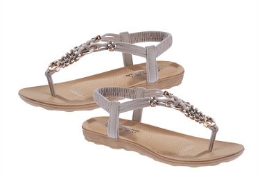 Beige Bohemian Sandal Import