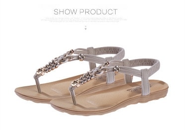 Beige Bohemian Sandal Import