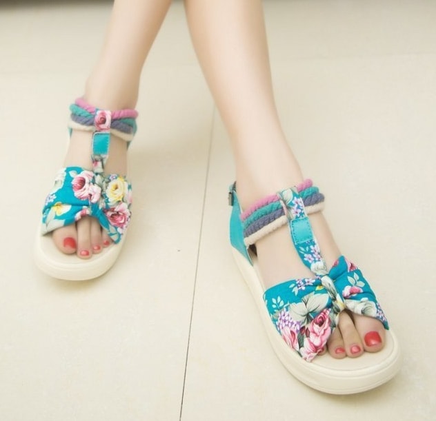 Blue Korean Wedges Import