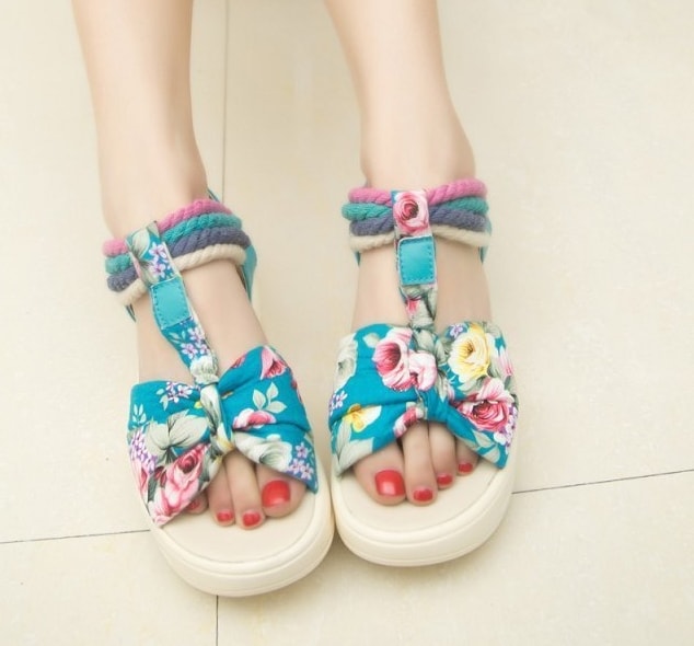 Blue Korean Wedges Import