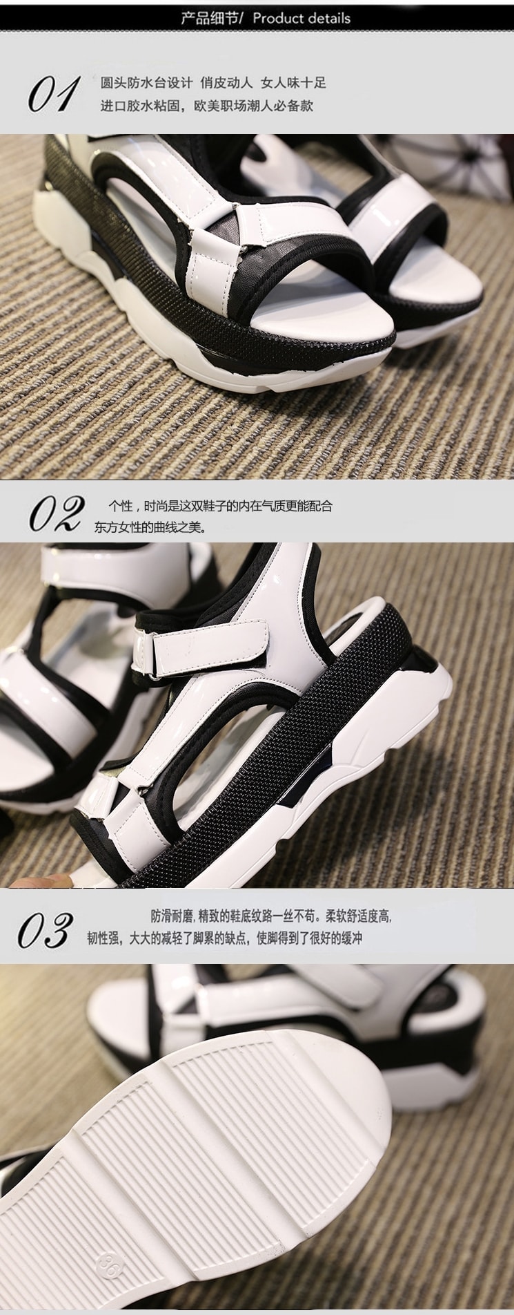 White Europe Sandal Import