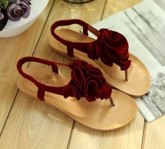 Red Bohemian Sandal korea Import