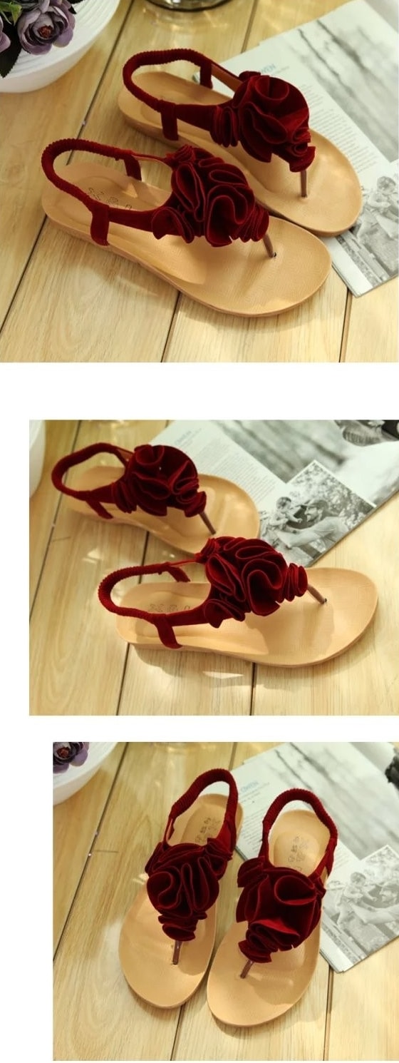 Red Bohemian Sandal korea Import