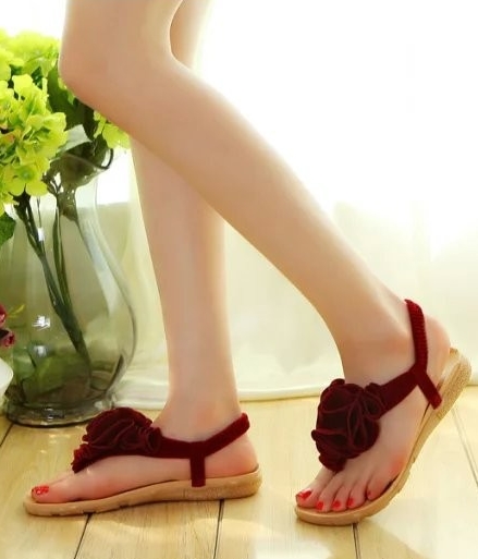 Red Bohemian Sandal korea Import