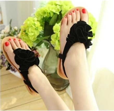 Black Bohemian Sandal korea Import