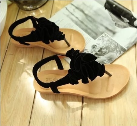 Black Bohemian Sandal korea Import