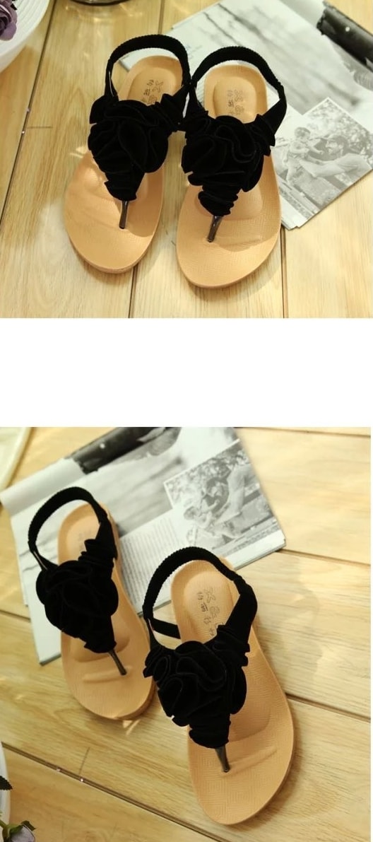 Black Bohemian Sandal korea Import