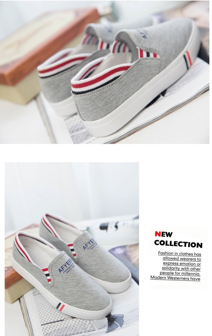 Grey Korean Casual Shoes Import