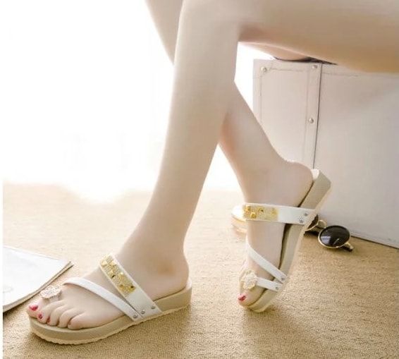 White Korean Sandal Import