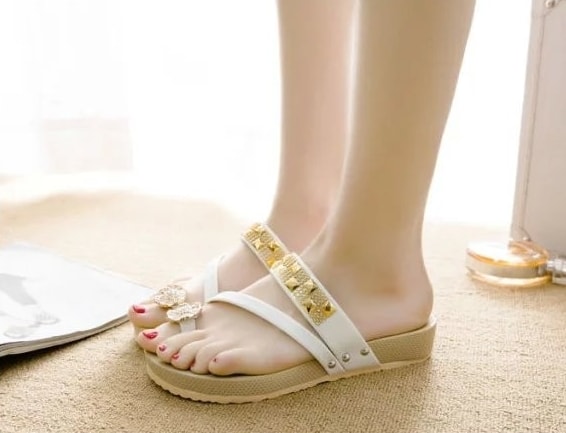 White Korean Sandal Import