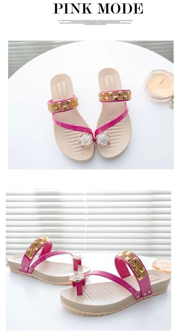 Red Korean Sandal Import