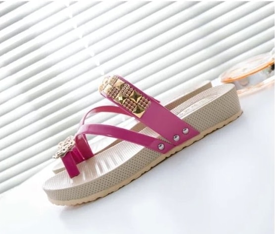 Red Korean Sandal Import