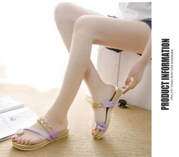 Purple Korean Sandal Import