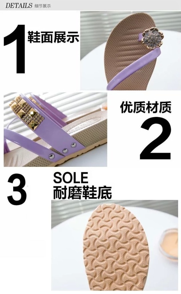 Purple Korean Sandal Import