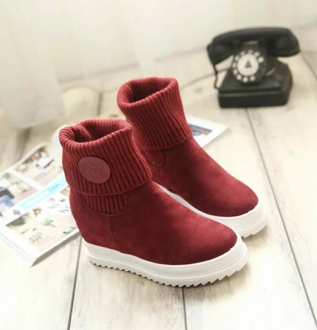 Red 2 Ways Martin Boots