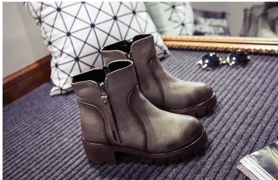 Gray Singel Lane Martin Boots