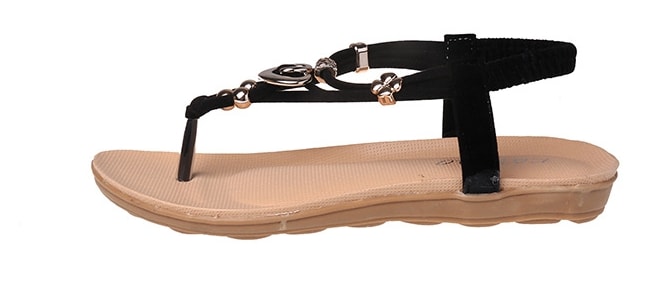 Black Bohemian Sandals Import