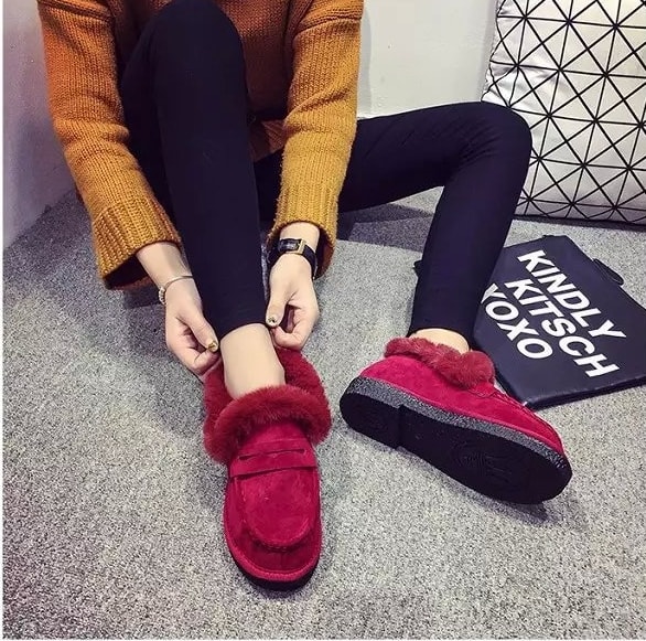 Red Warm Shoes